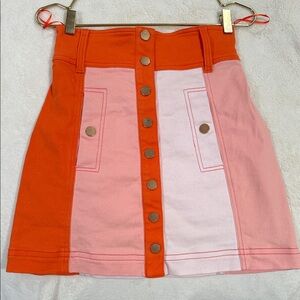 Alice McCall orange mini skirt